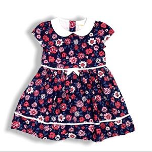 Gymboree Toddler Girls "Best in Show" Floral Poplin Print Dress 2T